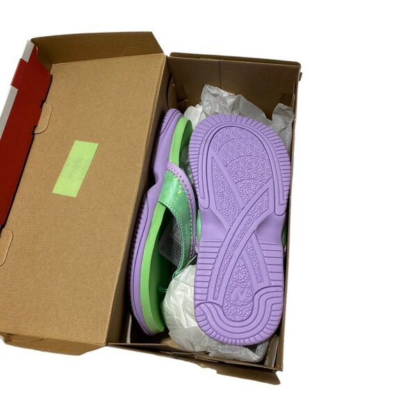 NEW BALANCE KID’S JOJO THONG SANDALS Violet/Mint - Picture 6 of 6